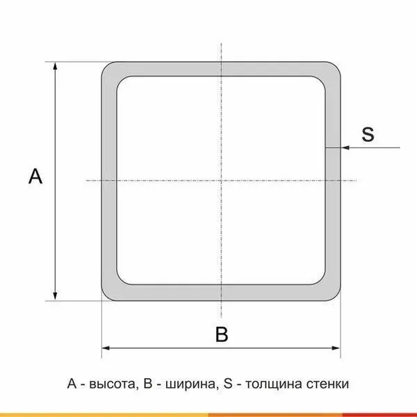 Труба профильная 80х60х4 Ст3сп ГОСТ 30245-2003 - 4